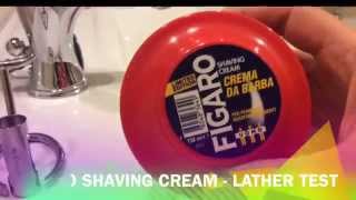 FIGARO shaving cream  Lather test [upl. by Livy907]