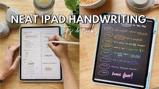 HOW TO WRITE NEATLY ON YOUR IPAD  Tips to Take Aesthetic Notes amp Improve Your Handwriting On iPads [upl. by Naujaj823]