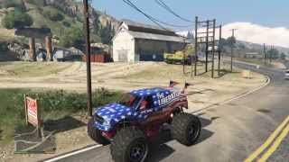 location of the Liberator monster truck in GTA 5 for ps4 IN STORY MODE [upl. by Thorsten]