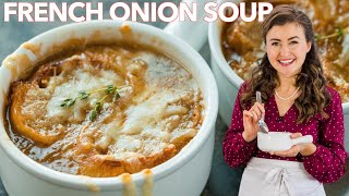 FRENCH ONION SOUP  How To Make Onion Soup [upl. by Arul589]