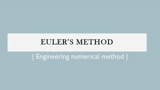 Eulers method  Numerical method  Bengali [upl. by Uziel]