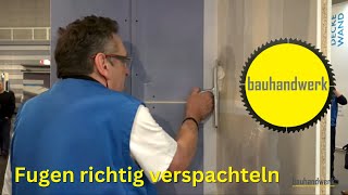 So spachtelt man Fugen mit Uniflott von Knauf [upl. by Yanaton863]