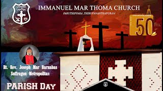 Immanuel Mar Thoma Church Paruthippara  Edavaka Dinam  Golden Jubilee [upl. by Eissak]