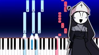 Friday Night Funkin  VS Fever  Crucify Piano Tutorial [upl. by Annaynek]