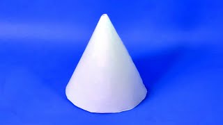 How To Make A Paper 3D Cone  Easy Figures [upl. by Jobe789]