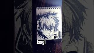 Isagi sketch 🔥 with only 30 minutes 😱 [upl. by Airalednac]