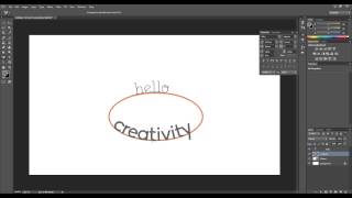 How to Create Curved Text in Photoshop [upl. by Hammock]