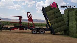 STACKPRO 5400  FULLY AUTOMATIC SELFLOADING BIG SQUARE BALE STACKER NEPHI UTAH [upl. by Oileve]