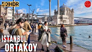 Istanbul 2024 Ortaköy Walking Tour 4K HDR [upl. by Enyahc]