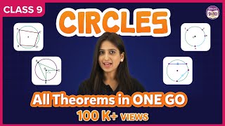 Circles in OneShot All Theorems in ONE GO  Class 9 Chapter 9  Maths  Arsh Ma’am  BYJUS [upl. by Tergram369]