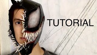 Casco de Venom 100 cartón l Tutorial [upl. by Adnorehs]