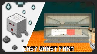 Efficient Ghast Farm In Minecraft Bedrock 118  MCPEMINECRAFT BEDROCK [upl. by Asilav]