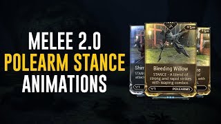 Polearm Stances amp Animations  Melee 20 Warframe [upl. by Ody]