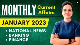 January 2023 Current Affairs  Monthly Current Affairs 2023  National News Banking amp Finance [upl. by Ymme]