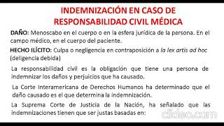 INDEMNIZACIÓN EN CASO NEGLIGENCIA MÉDICA [upl. by Zahc]