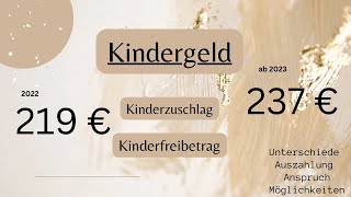 ❗️Kindergeld Kinderzuschlag Kinderfreibetrag❗️ Unterschied Menge Antrag stellen [upl. by Ramunni389]