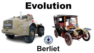 Evolution of Berliet cars  Models by year of manufacture [upl. by Parry]