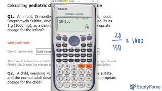 Calculating pediatric dosages using Clarks Rule [upl. by Tjon]