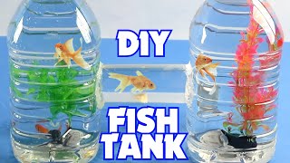 How To Make a Plastic Bottle Fish Tank DIY Aquarium [upl. by Soulier486]