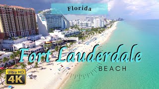 Fort Lauderdale Beach  Fort Lauderdale Florida 4K [upl. by Millwater541]