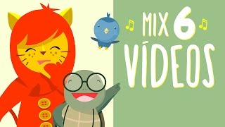 DIBUJOS PARA BEBÉS  Mix de 6 videos para bebés de meses y niños en español [upl. by Rimidalv]