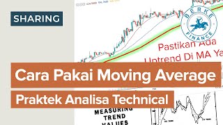 Cara Pakai Moving Average Praktek Analisa Teknikal Saham [upl. by Neely]