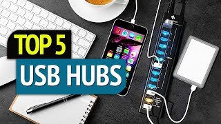 TOP 5 Best USB Hubs [upl. by Hsiekal]