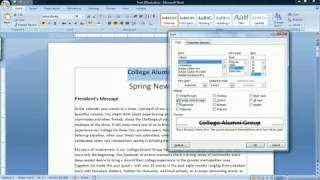 How to Use Font Effects in Microsoft Word 2007 [upl. by Dahlstrom]