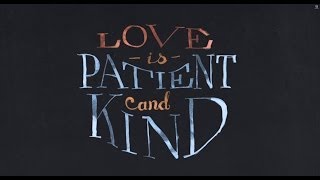 quotLove Is Patient and Kindquot  1 Corinthians 13 Bible Animation  Logos Bible Software [upl. by Anihsak746]