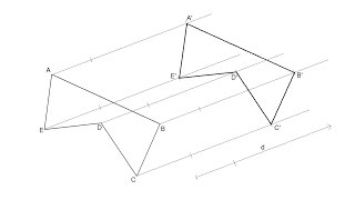 Traslación de una figura Transformaciones geométricas Igualdad [upl. by Adnawot782]