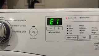 E1 F9 Error Code Fix Whirlpool Washer Pt2 [upl. by Kerry]