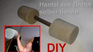 Hanteln selber bauen – Kurzhanteln selbst machen – DIY Hantel basteln  Beton Gewichte gießen [upl. by Eletnahc392]