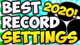 Best OBS Recording Settings 20212020 BEGINNERS GUIDE 🔴 1080P 60FPS With NO LAG [upl. by Mike]