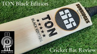 TON Black Edition Cricket Bat Review [upl. by Ahtnamys]