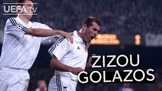 SIX OF THE BEST ZIDANE GOALS [upl. by Rudyard]