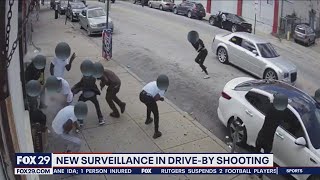 VIDEO Deadly driveby shooting caught on camera vehicle sought [upl. by Enneirdna]