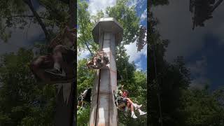 The HighLow Silos ride at Silver Dollar City in Branson Missouri [upl. by Dinsdale7]