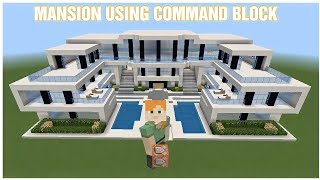 How to build house in Minecraft using command block 2022 [upl. by Adym114]