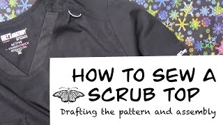 How To Sew A Scrub Top [upl. by Adyahs]