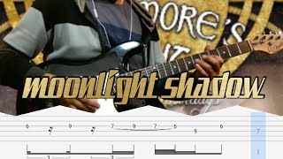 How to play  moonlight shadow Blackmores Nightguitar solo with Tab lesson [upl. by Barbabas]