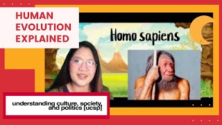 UCSP 4 Human Origins  Evolution of Man Understanding Culture Society and Politics Module 4 [upl. by Wennerholn]