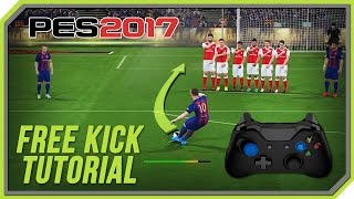 PES 2017 Free Kick Tutorial Xbox 360 Xbox One [upl. by Lyman566]