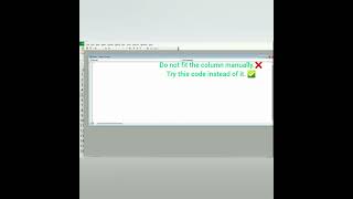 quotAutomate your Excel tasks with Autofit VBA trending shorts viralvideo excel excelvba dataset [upl. by Joris53]