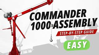 Commander 1000 Crane Assembly StepbyStep for Easy Setup [upl. by Brittney]