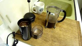 Making coffee with a grinder and French press basics [upl. by Aneez]