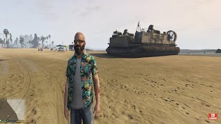 Max Payne’s US Navy LCAC Hovercraft GTA5 [upl. by Tjaden]