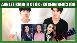 Indian Tik Tok Reaction by Korean Dost  Avneet Kaur  Tik Tok India [upl. by Aiekan974]