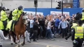 Newcastle United v Sunderland Riots after TyneWear derby [upl. by Hefter]