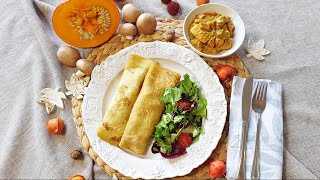 Pfannkuchen mit herbstlich pikanter Füllung [upl. by Gaspar]