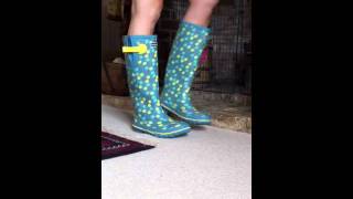 Wearing Wellies with Socks and Welly Warmers [upl. by Nets]